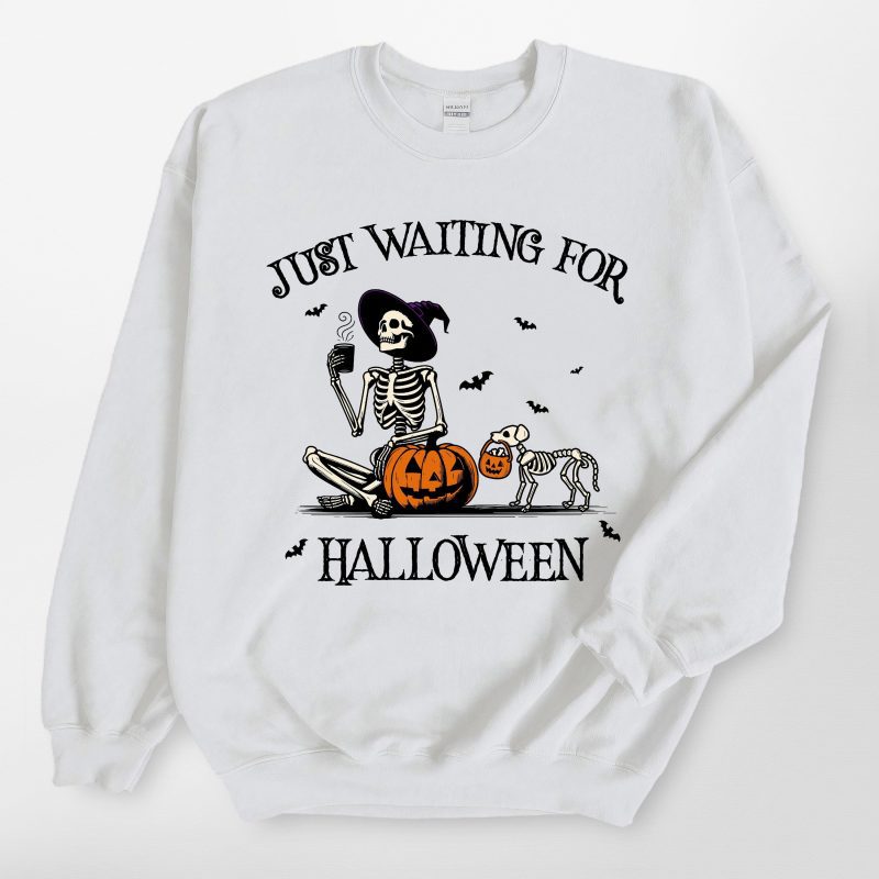 Skeleton Pumpkin Dog Unisex Sweatshirt - Pawarts