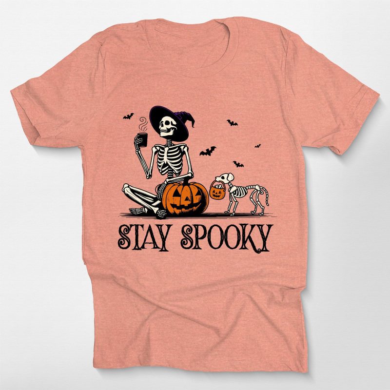 demo 011 - Custom Skeleton Pumpkin Dog Unisex T-Shirt (Copy) - Pawarts