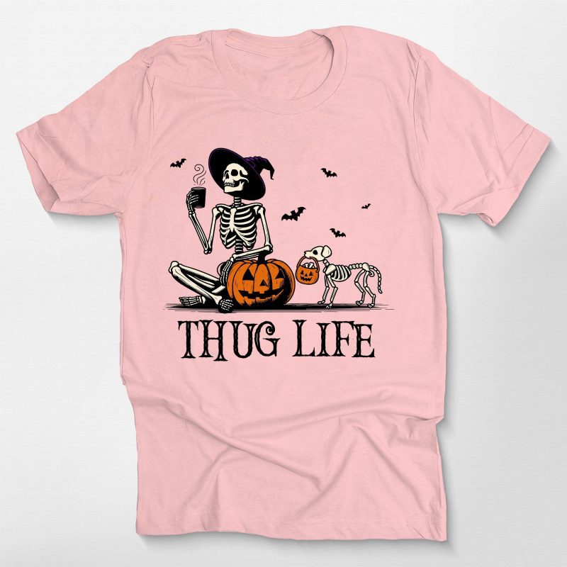 demo 011 - Custom Skeleton Pumpkin Dog Unisex T-Shirt (Copy) - Pawarts