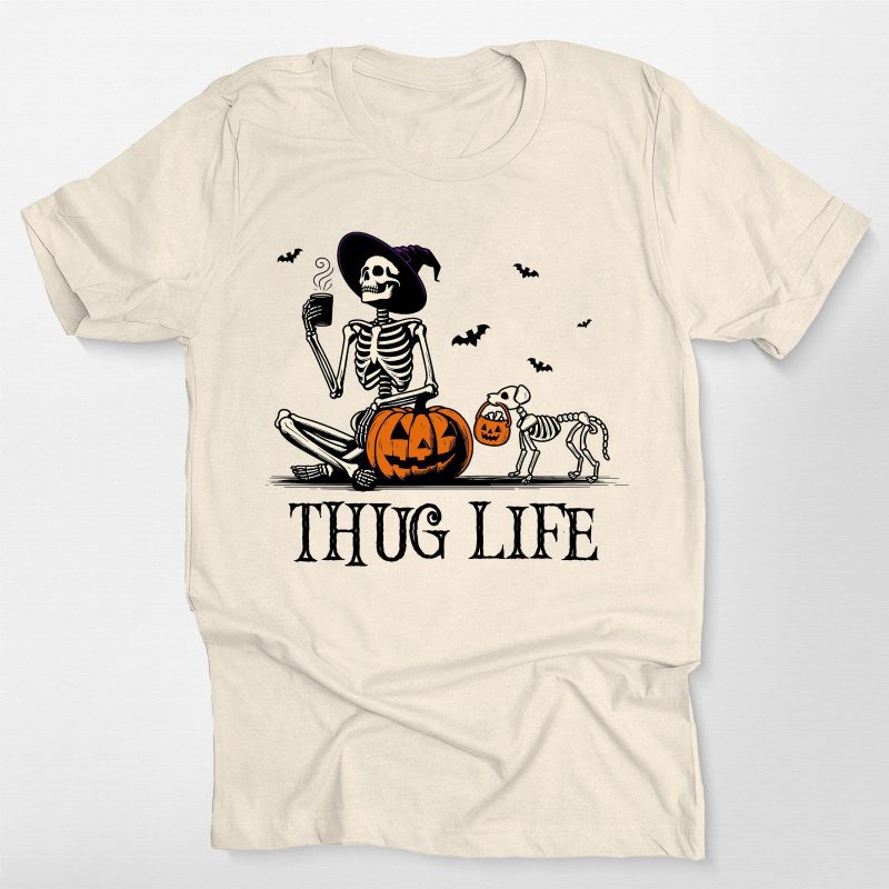 demo 011 - Custom Skeleton Pumpkin Dog Unisex T-Shirt (Copy) - Pawarts