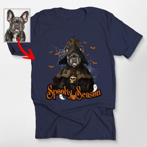 Pawarts | Creepy Customized Halloween Dog Portrait Unisex T-Shirt For Dog Lovers - Pawarts