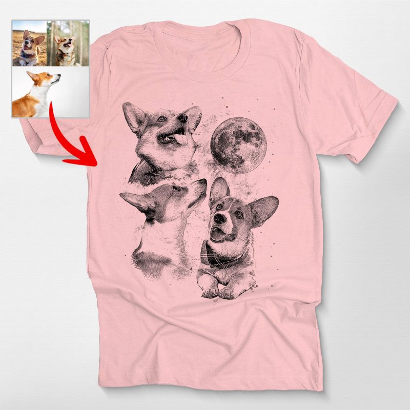 Three Dog Moon Custom Bella Canvas Shirt For Dog Lovers - Pawarts