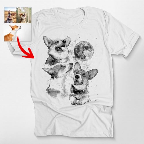 Three Dog Moon Custom Bella Canvas Shirt For Dog Lovers - Pawarts