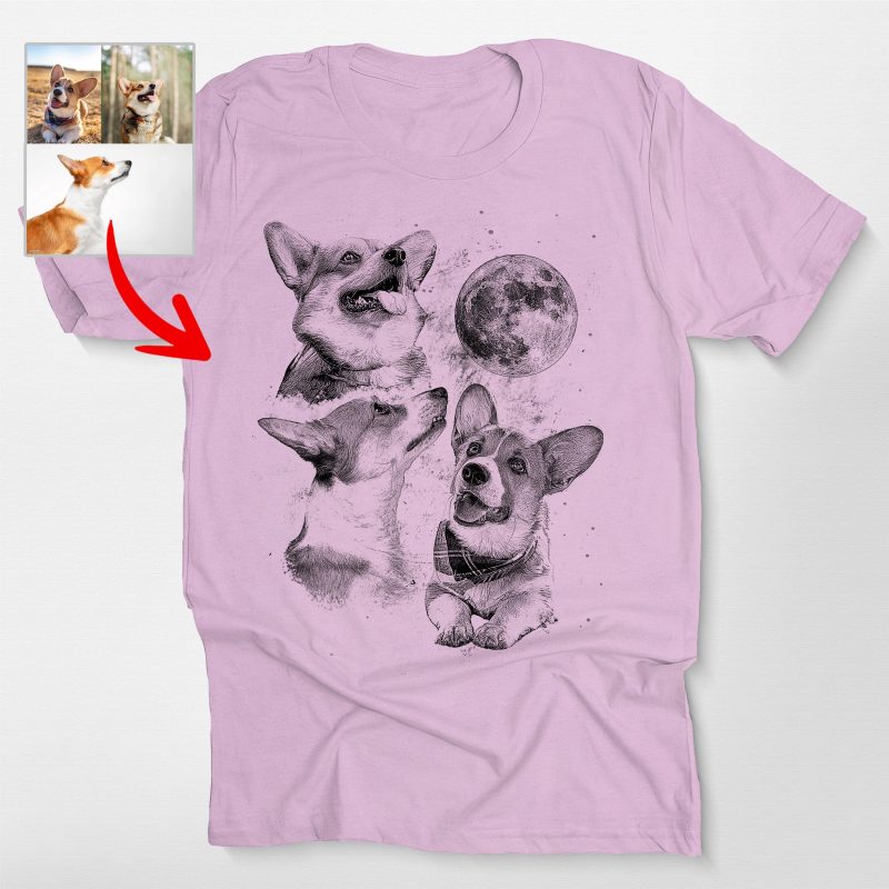 Three Dog Moon Custom Bella Canvas Shirt For Dog Lovers - Pawarts