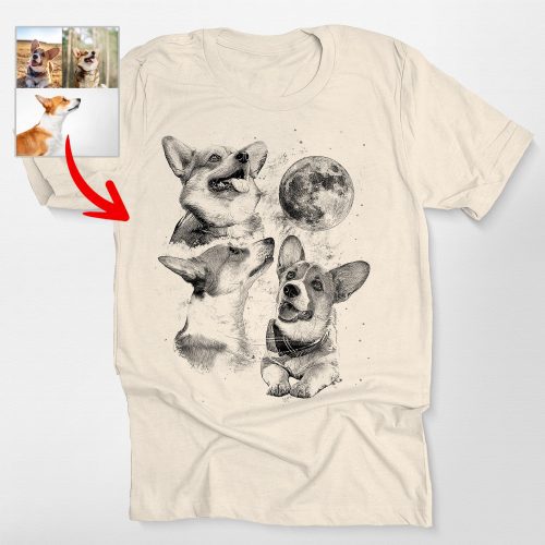 Three Dog Moon Custom Bella Canvas Shirt For Dog Lovers - Pawarts