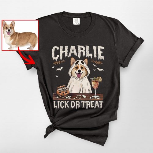 Halloween Dog Witch T-Shirt for Dog Lovers, Funny Fall Pumpkin Comfort Color Tee - Pawarts