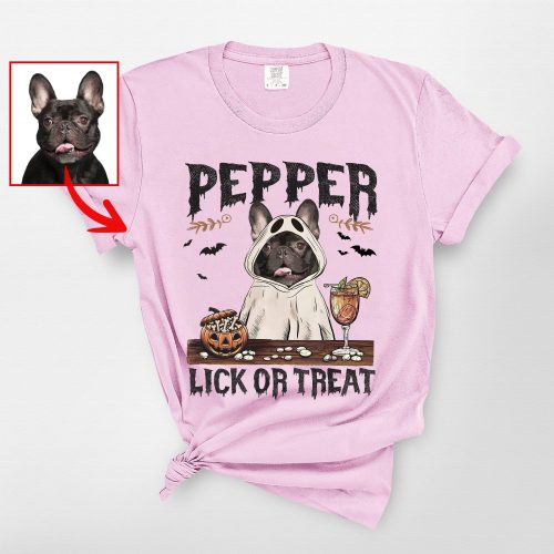 Halloween Dog Witch T-Shirt for Dog Lovers, Funny Fall Pumpkin Comfort Color Tee - Pawarts