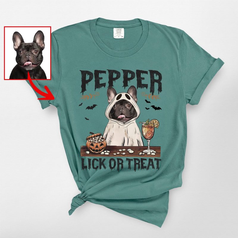 Halloween Dog Witch T-Shirt for Dog Lovers, Funny Fall Pumpkin Comfort Color Tee - Pawarts