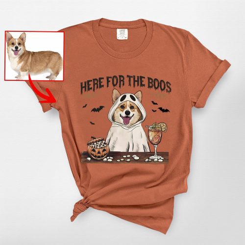 Halloween Dog Witch T-Shirt for Dog Lovers, Funny Fall Pumpkin Comfort Color Tee - Pawarts