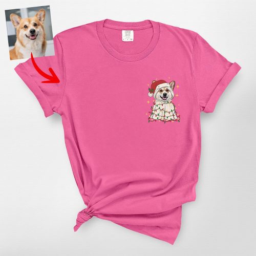 Cute Ghost Christmas Comfort Colors T-Shirt for Dog Lovers - Pawarts