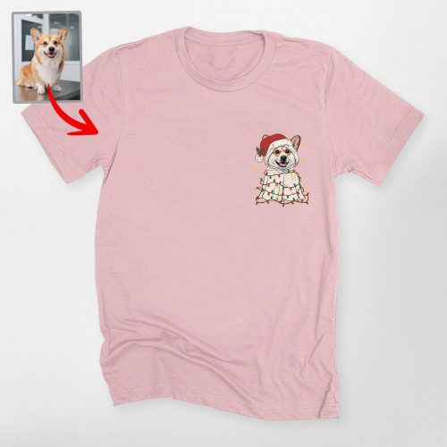 Cute Ghost Christmas Bella T-Shirt for Dog Lovers - Pawarts