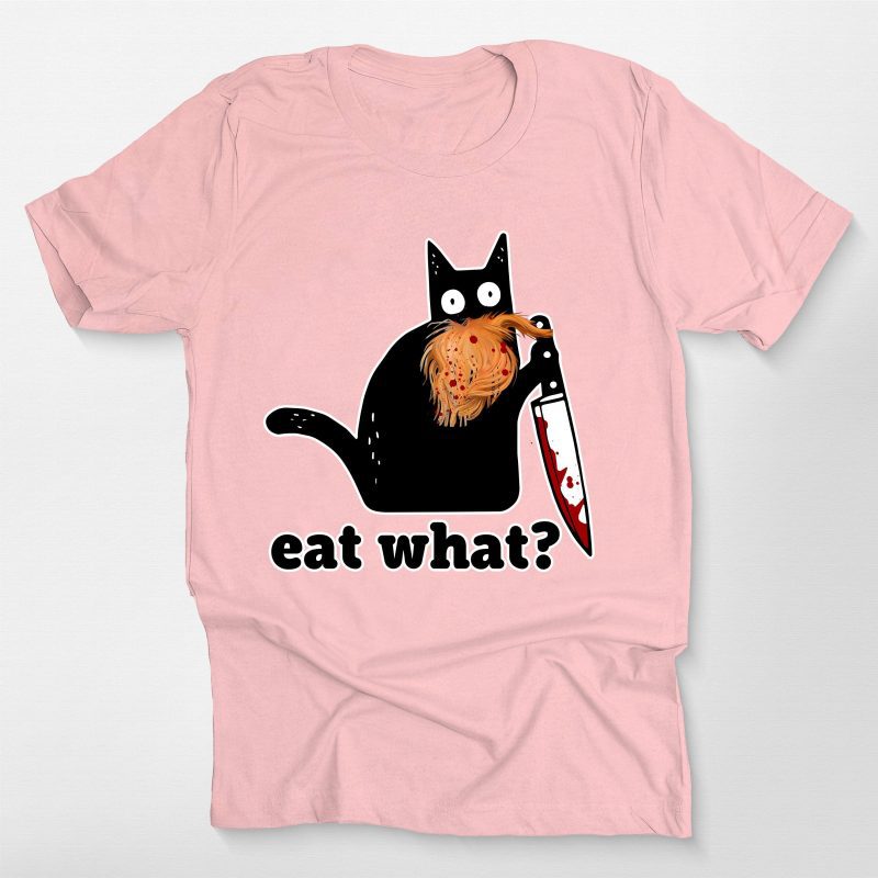 Creepy Cat Eat What Funny Halloween Unisex T-Shirt - Pawarts