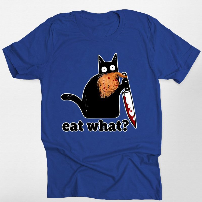 Creepy Cat Eat What Funny Halloween Unisex T-Shirt - Pawarts