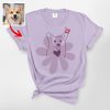 Floral Dog Line Art Shirt, Comfort Colors Tee, Cute Gift for Her - Pawarts