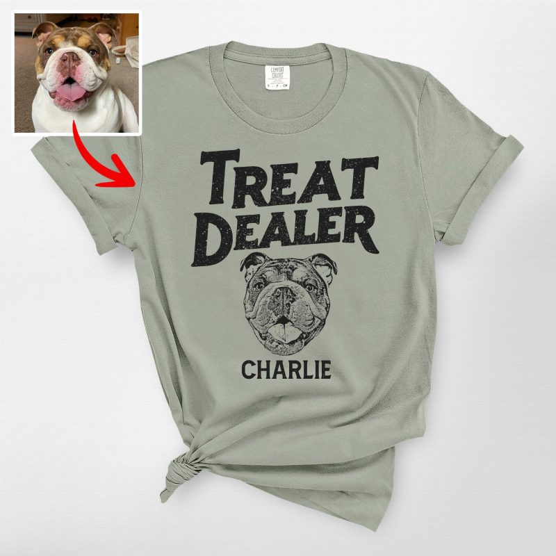 Treat Dealer Custom Dog Art Comfort Color Shirt – Funny Gift for Dog Lovers - Pawarts