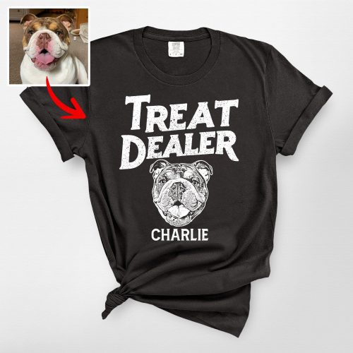 Treat Dealer Custom Dog Art Comfort Color Shirt – Funny Gift for Dog Lovers - Pawarts