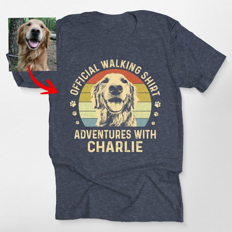 Custom Dog Walking Shirt – Personalized Adventure Tee for Dog Lovers - Pawarts