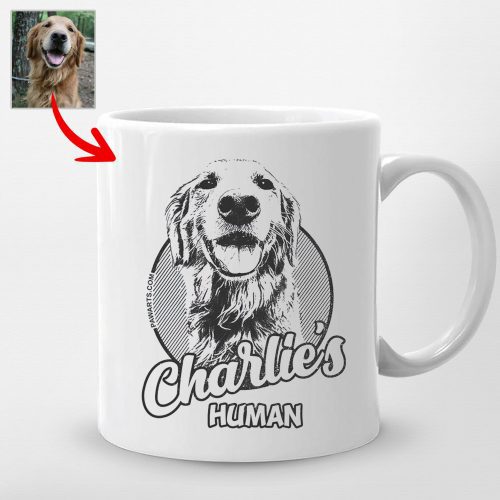 Pawarts - [Surprise Gift for Dog Lovers] Custom Dog Mug For Humans - Pawarts