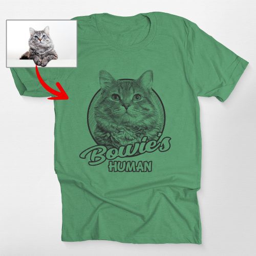 Brilliant Personalized Cat Bella Canvas Unisex T-shirt [For Humans] - Pawarts