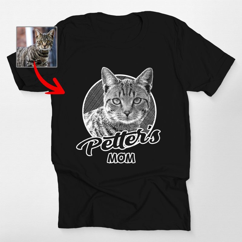 Brilliant Personalized Cat Bella Canvas Unisex T-shirt [For Humans] - Pawarts