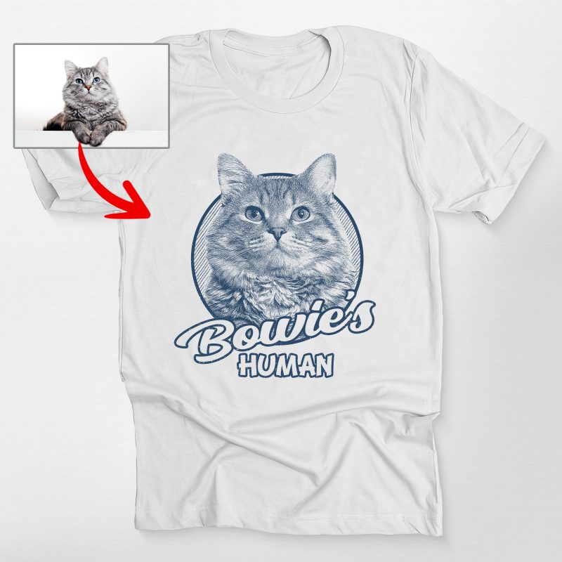 Brilliant Personalized Cat Bella Canvas Unisex T-shirt [For Humans] - Pawarts