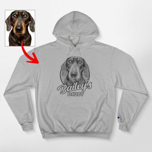 Custom Sketch Dog Champion Hoodie, Unique Gifts for Dog Lovers - Pawarts