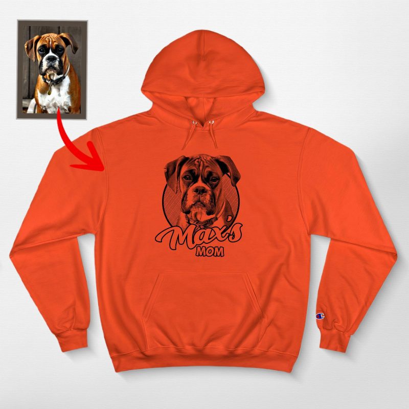 Custom Sketch Dog Champion Hoodie, Unique Gifts for Dog Lovers - Pawarts