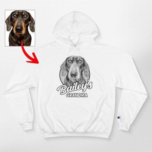 Custom Sketch Dog Champion Hoodie, Unique Gifts for Dog Lovers - Pawarts