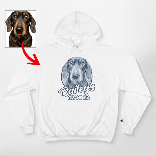 Custom Sketch Dog Champion Hoodie, Unique Gifts for Dog Lovers - Pawarts