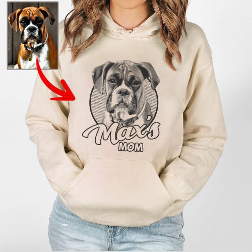 Custom Dog Photo Gildan Hoodie - Meaningful Gifts For Fur Moms - Pawarts