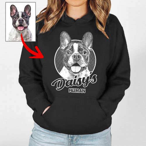 Custom Dog Photo Gildan Hoodie - Meaningful Gifts For Fur Moms - Pawarts