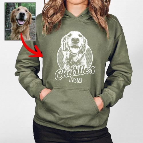 Custom Dog Photo Gildan Hoodie - Meaningful Gifts For Fur Moms - Pawarts