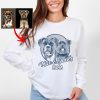 Custom Dog Portrait Bella Canvas Long Sleeve Shirts, Gift for Dog Moms on Mother's Day - Pawarts