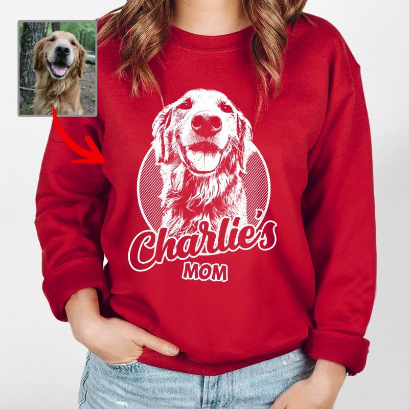 Custom Dog Gildan Sweatshirt For Dog Mom, Unique Gifts For Mother's Day - Pawarts