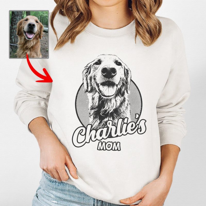 Custom Dog Gildan Sweatshirt For Dog Mom, Unique Gifts For Mother's Day - Pawarts