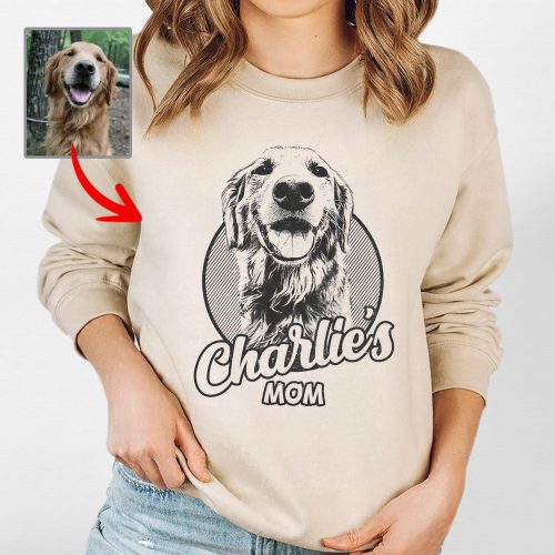 Custom Dog Gildan Sweatshirt For Dog Mom, Unique Gifts For Mother's Day - Pawarts