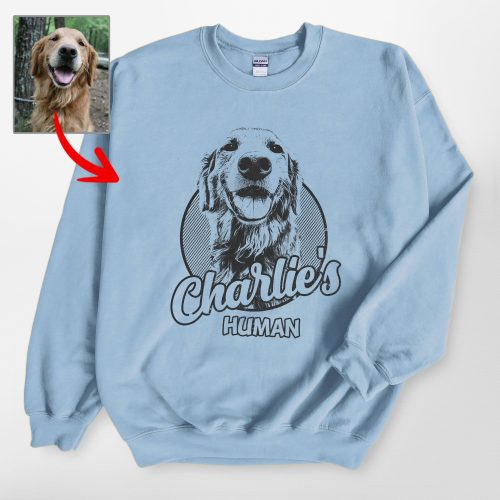 Cozy Custom Dog Sketch Gildan Sweatshirt, Gifts for Dog Lovers - Pawarts