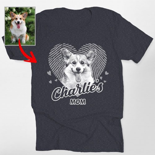 Lovable Custom Dog Shirt with Heart and Dog Names for Dog Lovers - Pawarts