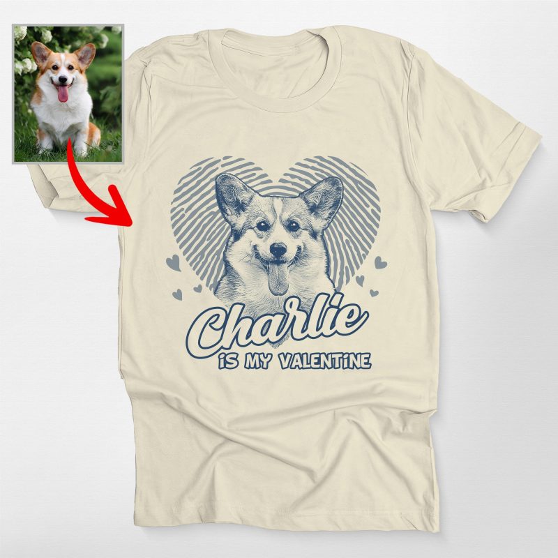 Lovable Custom Dog Shirt with Heart and Dog Names for Dog Lovers - Pawarts