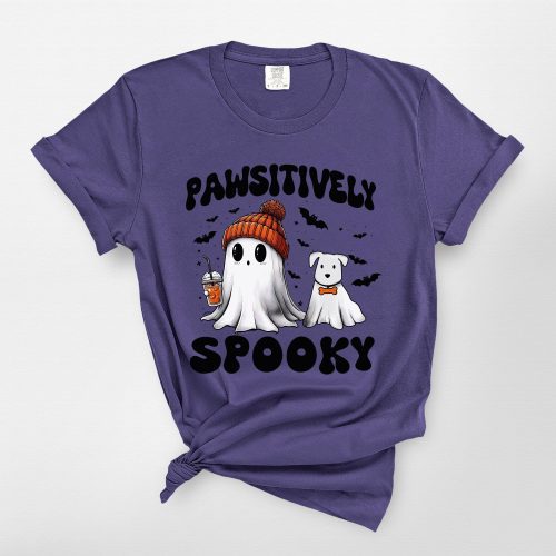 Cute Ghost Dog T-Shirt For Dog Lovers Comfort Colors - Pawarts