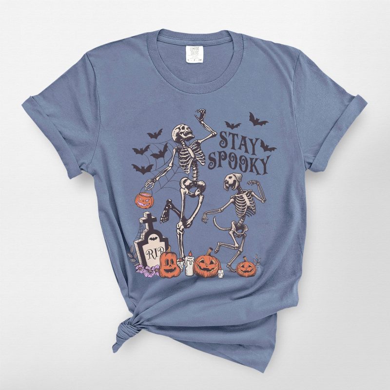 Funny Dancing Skeleton Dog Comfort Colors T-Shirt For Dog Lovers - Pawarts