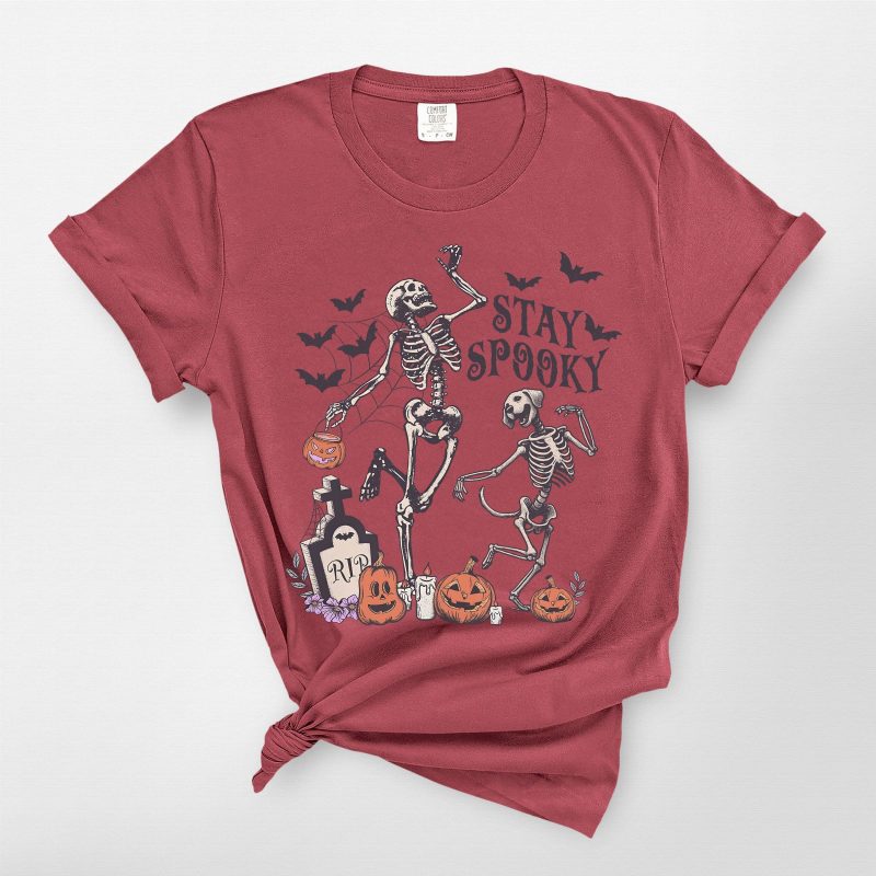 Funny Dancing Skeleton Dog Comfort Colors T-Shirt For Dog Lovers - Pawarts