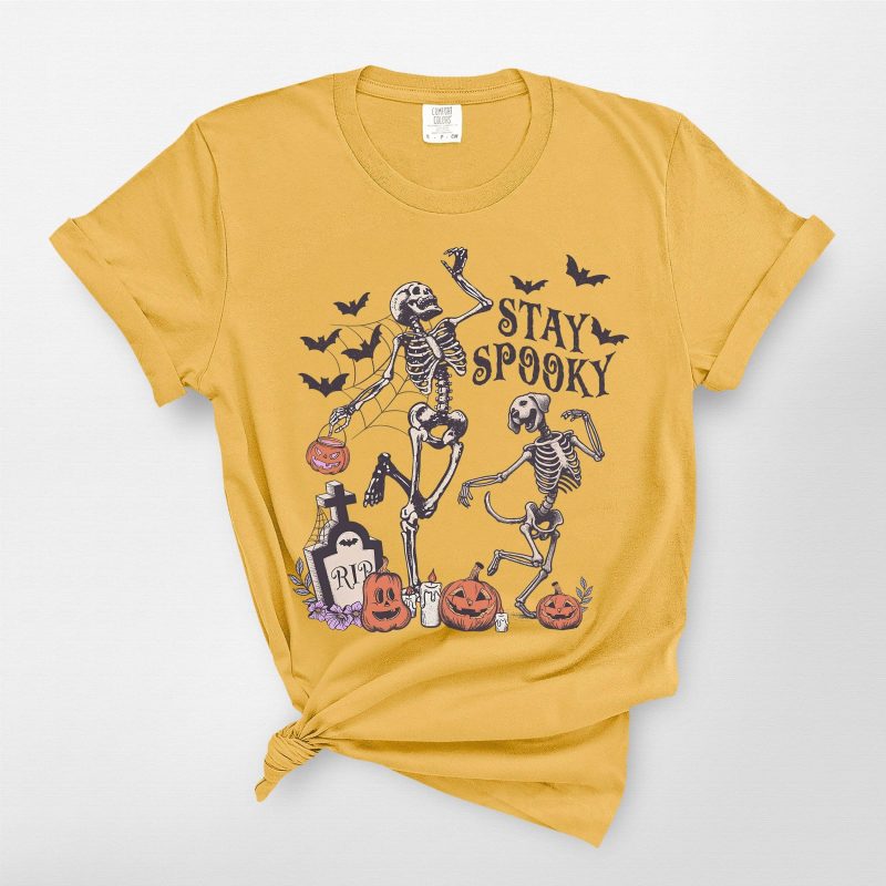 Funny Dancing Skeleton Dog Comfort Colors T-Shirt For Dog Lovers - Pawarts