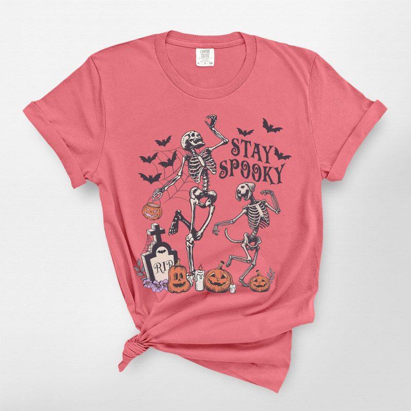 Funny Dancing Skeleton Dog Comfort Colors T-Shirt For Dog Lovers - Pawarts