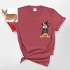 Halloween Witch T-Shirt for Dog Lovers, Fall Pumpkin Comfort Color Tee - Pawarts