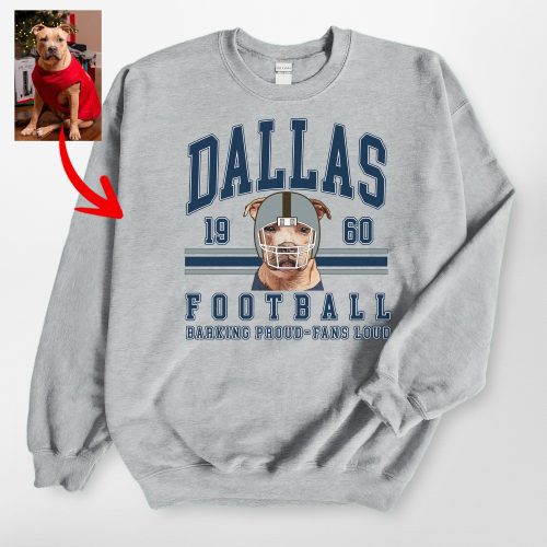 Vintage Football Gildan Sweatshirt For Dog Owners, American Football Fan Gift - Pawarts