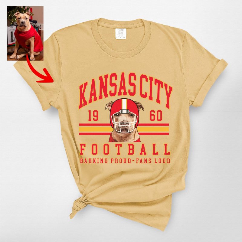 Vintage Football Fan Shirt For Dog Owners, Comfort Colors Tee - Pawarts