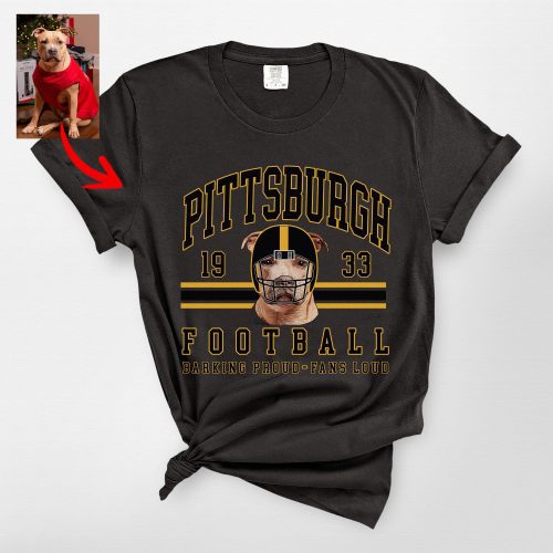 Vintage Football Fan Shirt For Dog Owners, Comfort Colors Tee - Pawarts