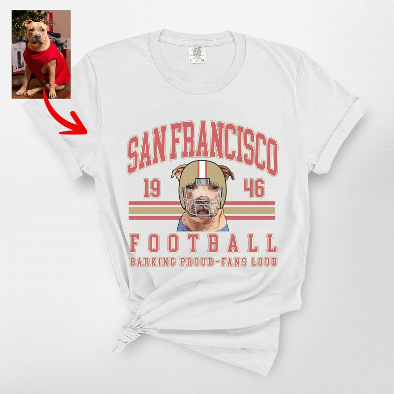 Vintage Football Fan Shirt For Dog Owners, Comfort Colors Tee - Pawarts