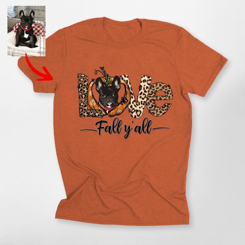 Customized Fall Vibes Bella Canvas T-Shirt for Dog Lovers - Pawarts